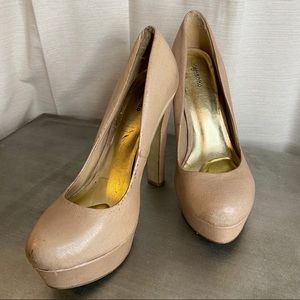 Used High Heels, Pink with Platform